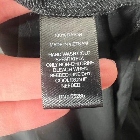 Asymmetrical Black Midi Dress Halter Sz 0 Whimsigoth Dark Fairy Grunge Y2K Witch - Picture 12 of 12